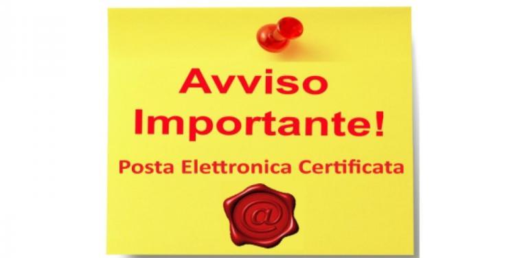 Avviso Posta Elettronica Certificata