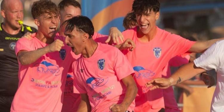 L'esultanza della Sport Palermo vincitrice a San Vito Lo Capo