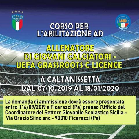 Corso Allenatore Licenza C