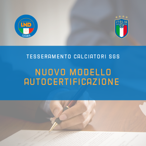 nuovo modello autocertificazione