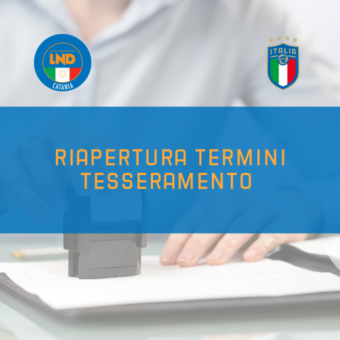 riapertura termini tesseramento