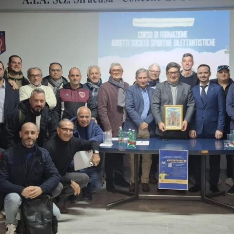 I dirigenti che hanno partecipato al corso di Siracusa
